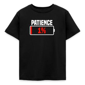 Patience 1% patience à la fin - T-shirt Enfant - noir - Devant - AI Model Kid Female (0cm)