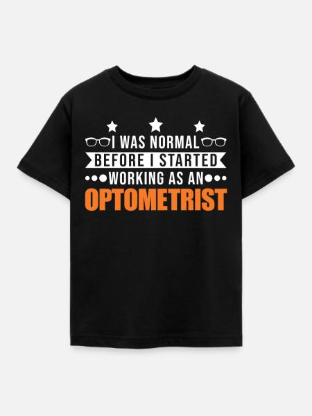 Optiker Optometrist Augenoptiker - Kinder T-Shirt - Schwarz