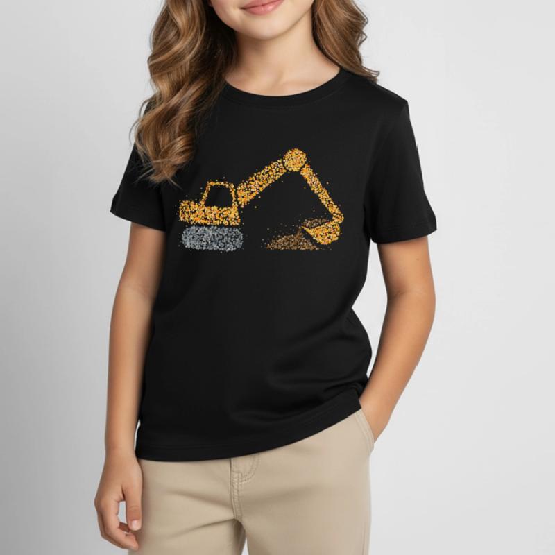 Bagger Baggern Baggerfahrer Baggerführer Kinder T-Shirt