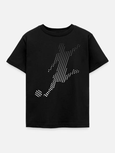 Fußball Fußballer - Kinder T-Shirt - Schwarz