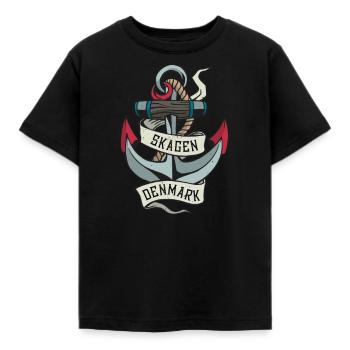 Skagen I Dänemark Urlaub Motiv für Dänen - Kinder T-Shirt - Schwarz - Vorne - AI Model Kid Female (0cm)