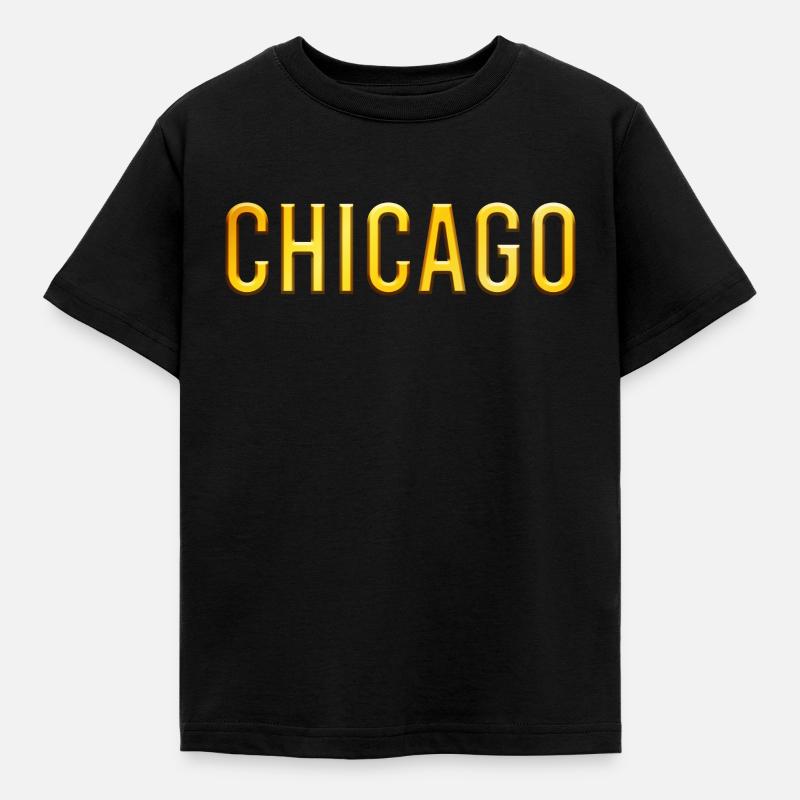 Chicago - Kinder T-Shirt - Schwarz