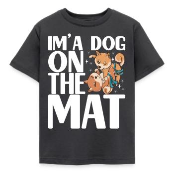 Jiu Jitsu Brésilien Grappling - T-shirt Enfant - charbon - Devant - AI Model Kid Female (0cm)