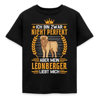 Leonberger - Kinder T-Shirt - Schwarz - Vorne - AI Model Kid Female (0cm)