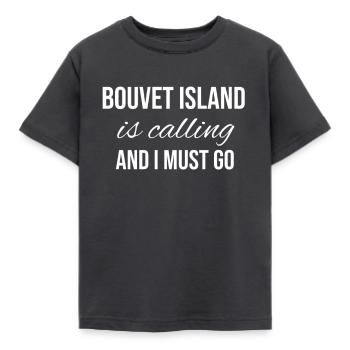 Bouvet Island - Kids' T-Shirt - dark grey - Front - AI Model Kid Female (0cm)