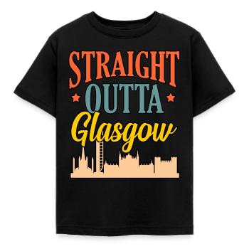 Glasgow Ecosse Cadeau - T-shirt Enfant - noir - Devant - AI Model Kid Female (0cm)
