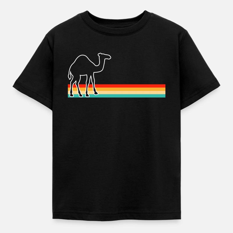 Dromadaire rétro - T-shirt Enfant - noir
