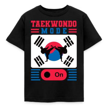 TKD Korean Martial Arts Tae Kwon - Kinder T-Shirt - Schwarz - Vorne - AI Model Kid Female (0cm)