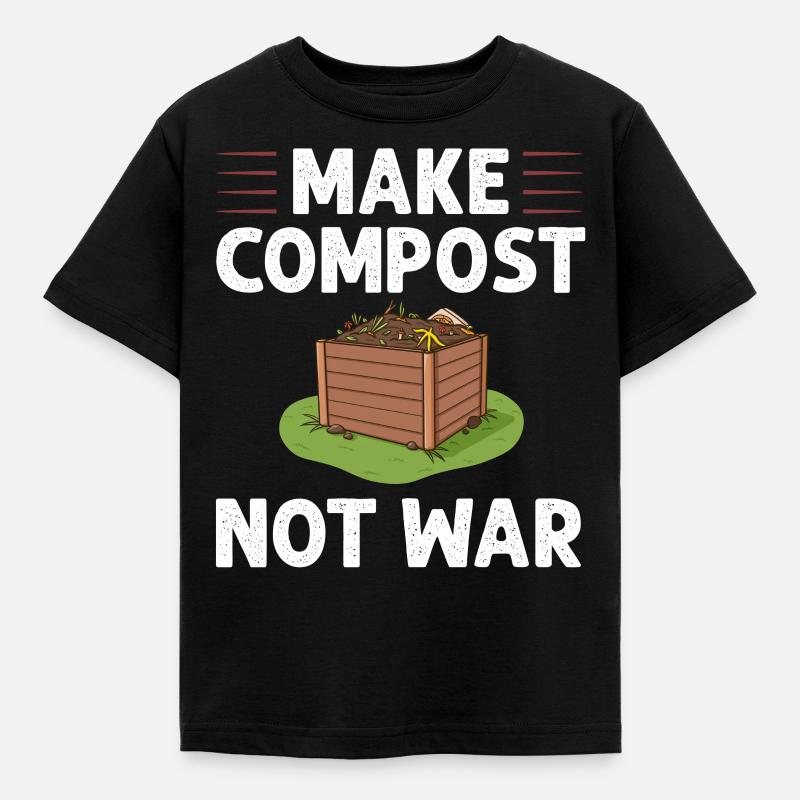Compostage Compost Worm Waste - T-shirt Enfant - noir