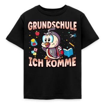 Grundschule Ich Komme Ein Schulkind Einschulung - Kinder T-Shirt - Schwarz - Vorne - AI Model Kid Female (0cm)
