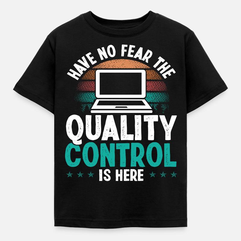 Test logiciel Vintage Code d’assurance qualité - T-shirt Enfant - noir