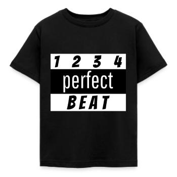 Beat design - Kinder T-Shirt - Schwarz - Vorne - AI Model Kid Female (0cm)