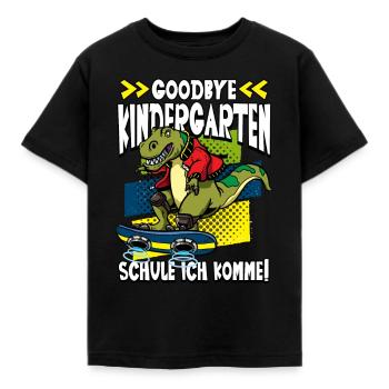 Goodbye Kindergarten Schule ich komme 1. Klasse - Kinder T-Shirt - Schwarz - Vorne - AI Model Kid Female (0cm)