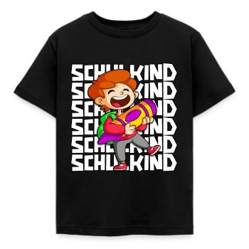 Einschulung Junge 1. Klasse Schulkind - Kinder T-Shirt - Schwarz - Vorne - AI Model Kid Female (0cm)