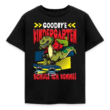 Goodbye Kindergarten Schule ich komme 1. Klasse - Kinder T-Shirt - Schwarz - Vorne - AI Model Kid Female (0cm)