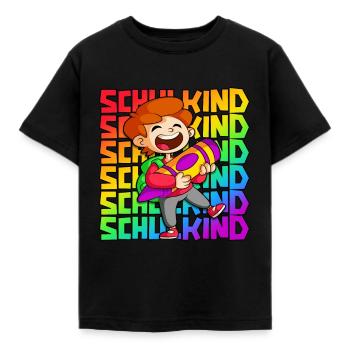 Einschulung Junge 1. Klasse Schulkind - Kinder T-Shirt - Schwarz - Vorne - AI Model Kid Female (0cm)