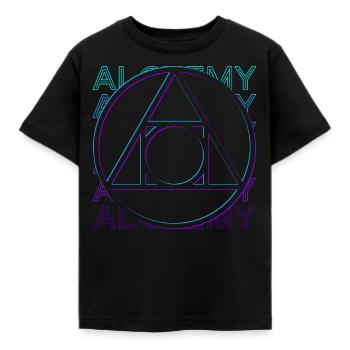 Alchemy Symbol Alchemist Philosophers Stone Retro - Kids' T-Shirt - black - Front - AI Model Kid Female (0cm)
