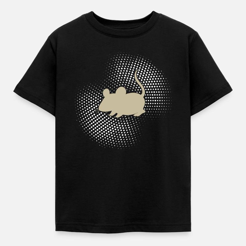 Maus - Kinder T-Shirt - Schwarz