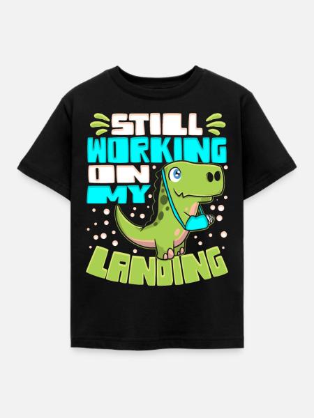 Arm Gebrochen Gebrochener Arm - Kinder T-Shirt - Schwarz
