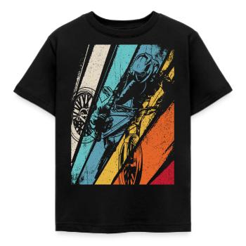 Vintage MTB Retro MTB Geschenk für Mountainbiker - Kinder T-Shirt - Schwarz - Vorne - AI Model Kid Female (0cm)