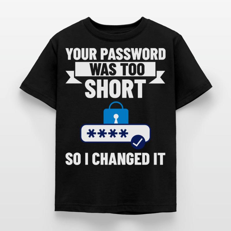 Password Hacker Security Computer Hacking Kids' T-Shirt