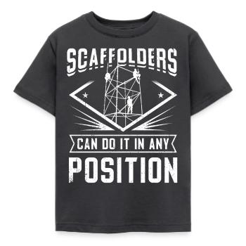 Constructeurs d’échafaudages - T-shirt Enfant - charbon - Devant - AI Model Kid Female (0cm)