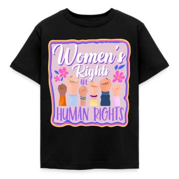 Feminine Womens Rights Social - Kids' T-Shirt - black - Front - AI Model Kid Female (0cm)