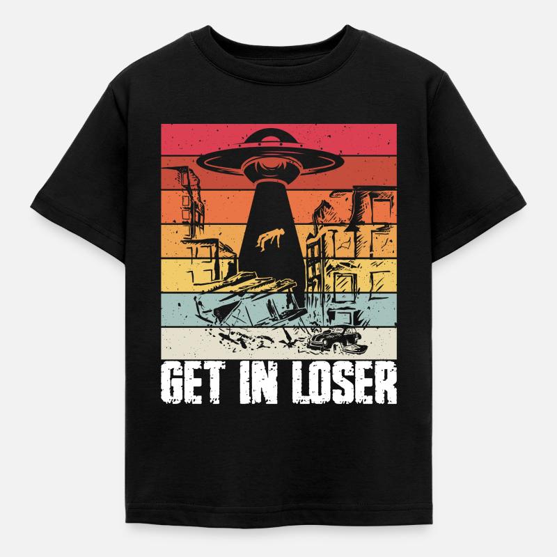Get in Loser - Kinder T-Shirt - Schwarz
