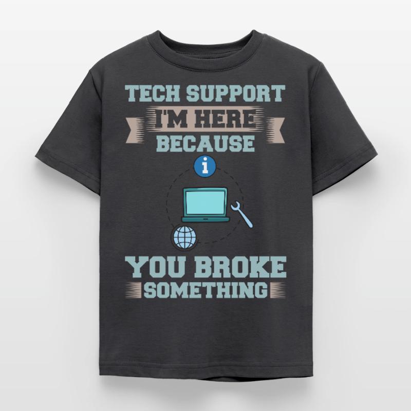 Tech Support IT Technical Assistance Helpdesk Kids' T-Shirt