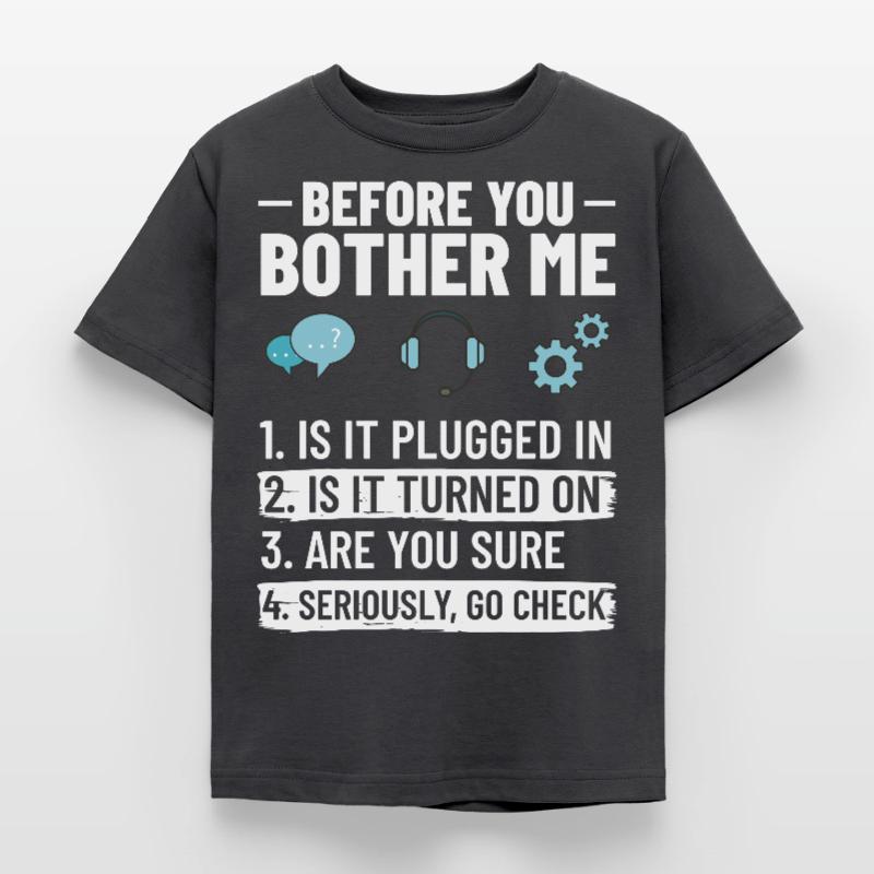 Tech Support IT Technical Assistance Helpdesk Kids' T-Shirt
