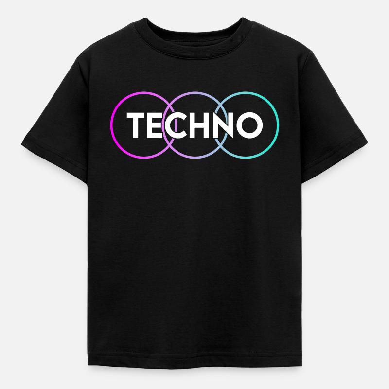 Techno - T-shirt Enfant - noir