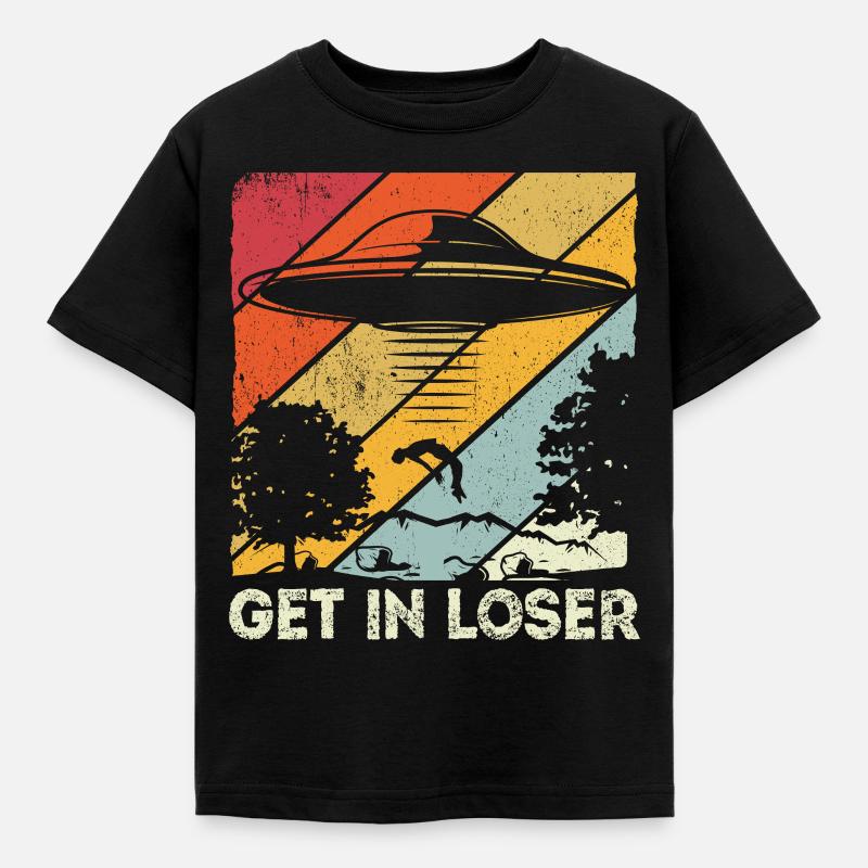 Get in Loser - Kinder T-Shirt - Schwarz