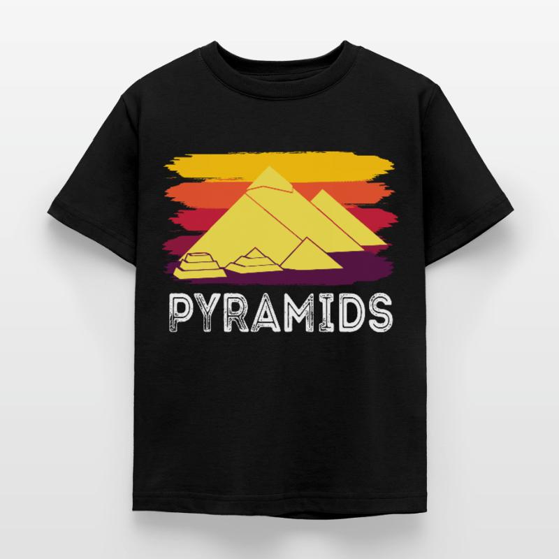 Pyramide de Gizeh Egypte Sphinx Anubis T-shirt Enfant
