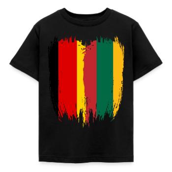 Allemagne Drapeau Lituanie - T-shirt Enfant - noir - Devant - AI Model Kid Female (0cm)