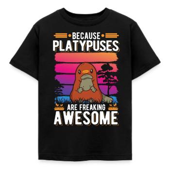 Ornithorynque Cadeau Ornithorynque - T-shirt Enfant - noir - Devant - AI Model Kid Female (0cm)