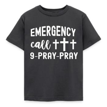 Chrétiens Religion Bible évangélique Église jésus - T-shirt Enfant - charbon - Devant - AI Model Kid Female (0cm)
