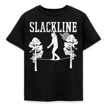 Slackline Slackline Vintage pour Slackliner - T-shirt Enfant - noir - Devant - AI Model Kid Female (0cm)