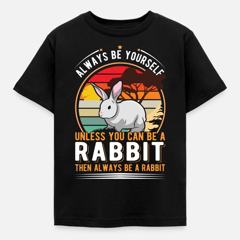 Rabbit Rabbit Rabbit Rabbit - Kids' T-Shirt - black