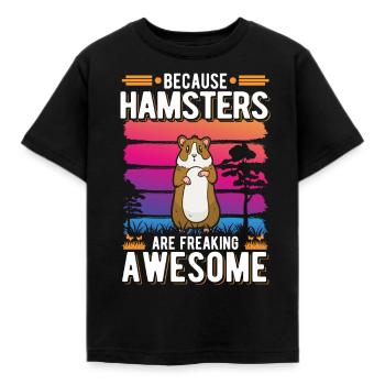 Hamster Cadeau Hamster Doré Hamster Nain Hamster - T-shirt Enfant - noir - Devant - AI Model Kid Female (0cm)