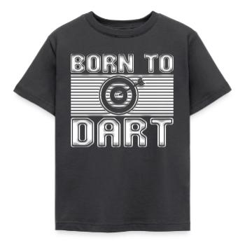 Dart - Kinder T-Shirt - Dunkelgrau - Vorne - AI Model Kid Female (0cm)