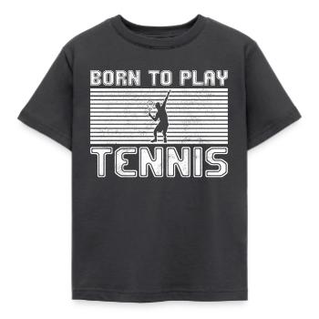 tennis - T-shirt Enfant - charbon - Devant - AI Model Kid Female (0cm)