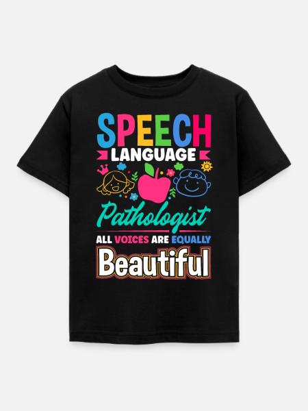 Speech Language Pathologist Pathology Speech - Kinder T-Shirt - Schwarz