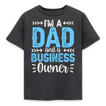 Je suis un père et un PDG propriétaire d’entreprise - T-shirt Enfant - charbon - Devant - AI Model Kid Female (0cm)