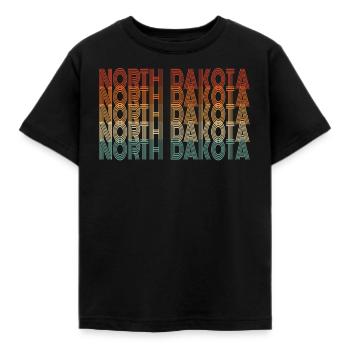 Cadeau des résidents du Dakota du Nord - T-shirt Enfant - noir - Devant - AI Model Kid Female (0cm)