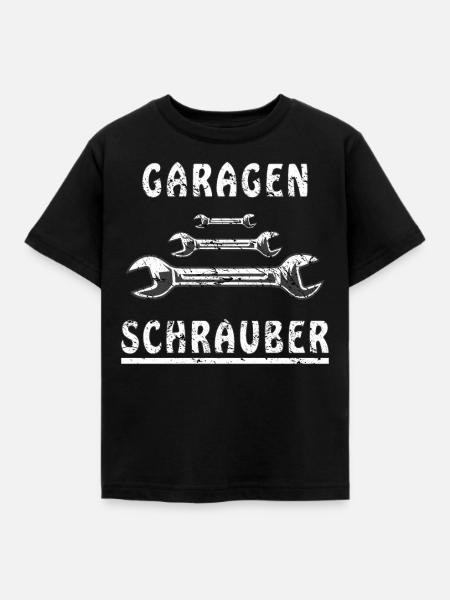 GARAGEN SCHRAUBER - Kinder T-Shirt - Schwarz