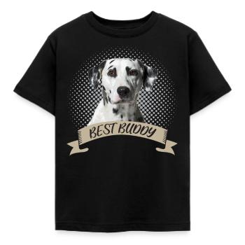 Dalmatian Best Friend Dog Owner - Kids' T-Shirt - black - Front - AI Model Kid Female (0cm)