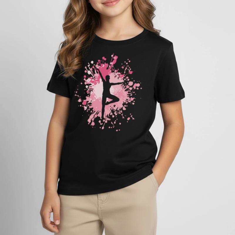 Dancing Basic Color Splash T-shirt Enfant