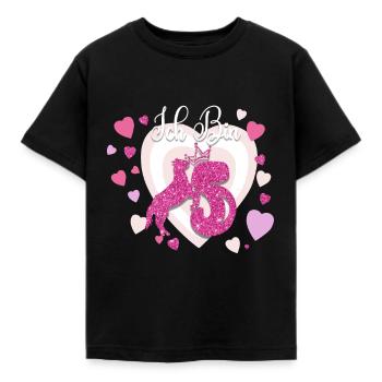 5 Geburtstag Mädchen - Kinder T-Shirt - Schwarz - Vorne - AI Model Kid Female (0cm)