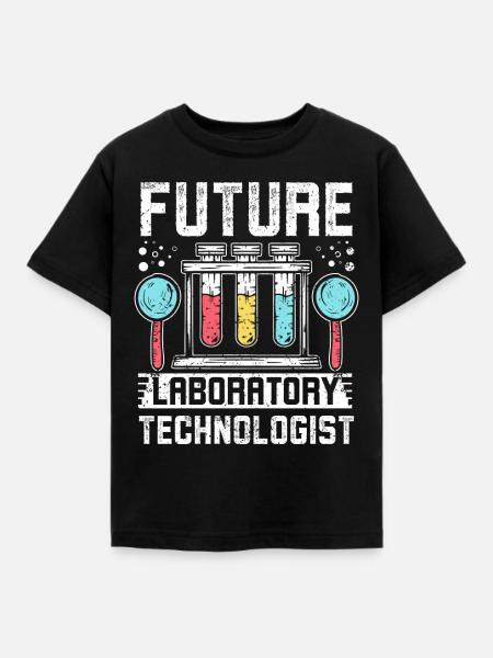 Future laboratory technologist - Kinder T-Shirt - Schwarz