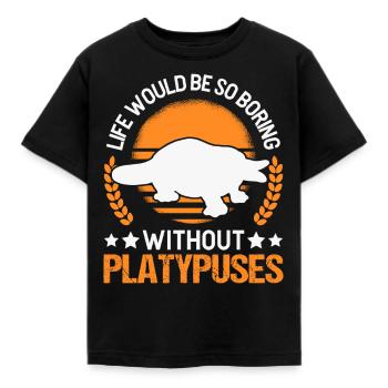 Ornithorynque Cadeau Ornithorynque - T-shirt Enfant - noir - Devant - AI Model Kid Female (0cm)